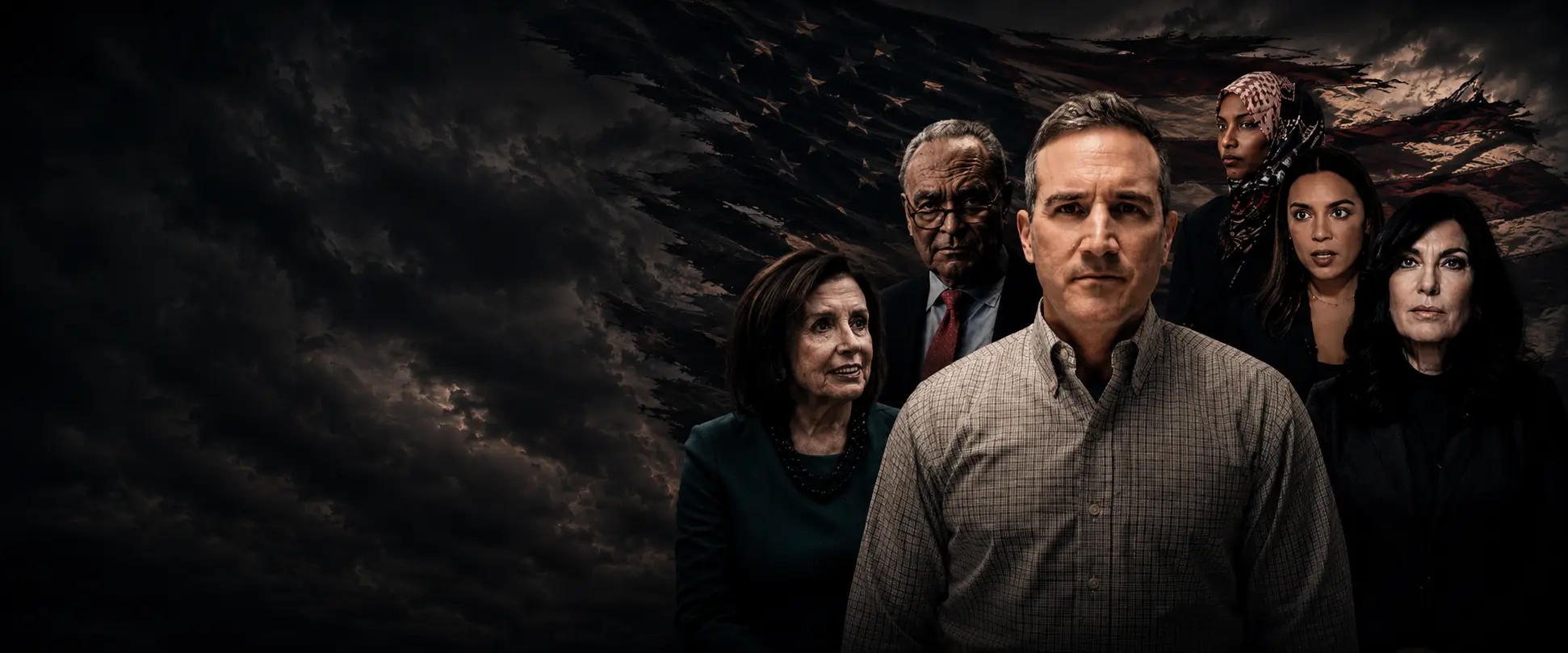 Blake Gendebien pictured alongside national Democratic figures